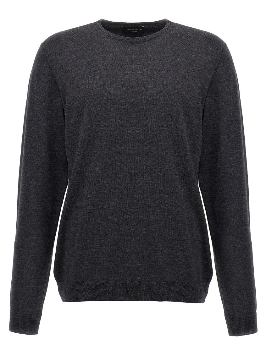 Grey Crew Neck Sweater 1