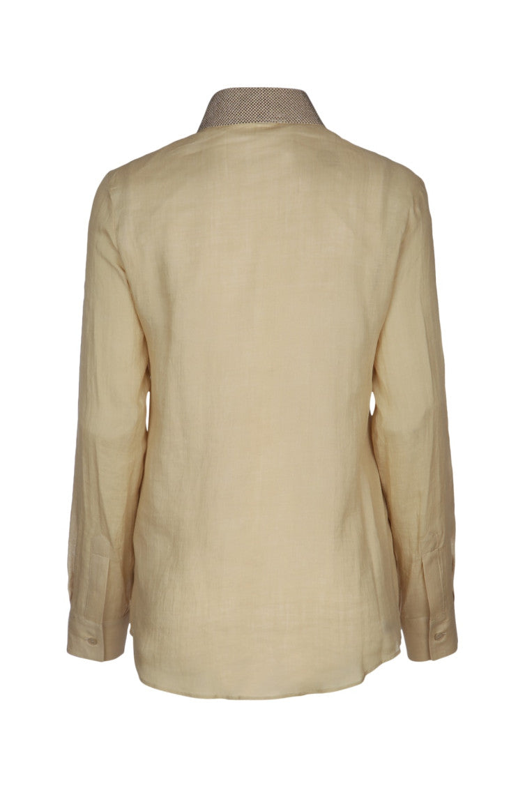 Beige Long Sleeve Shirt 2