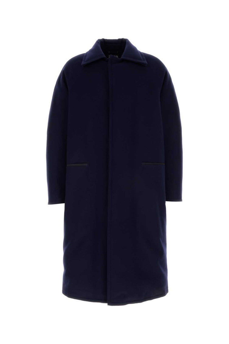 Navy blue wool coat  1