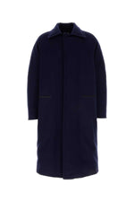 Navy blue wool coat  1
