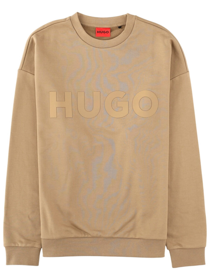 Beige Crew Neck Sweatshirt 1