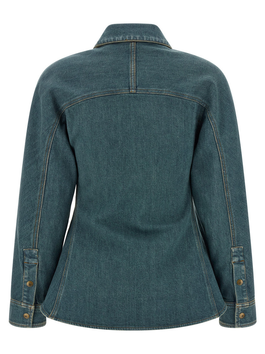 Blue Tailored Solid Shirt 2