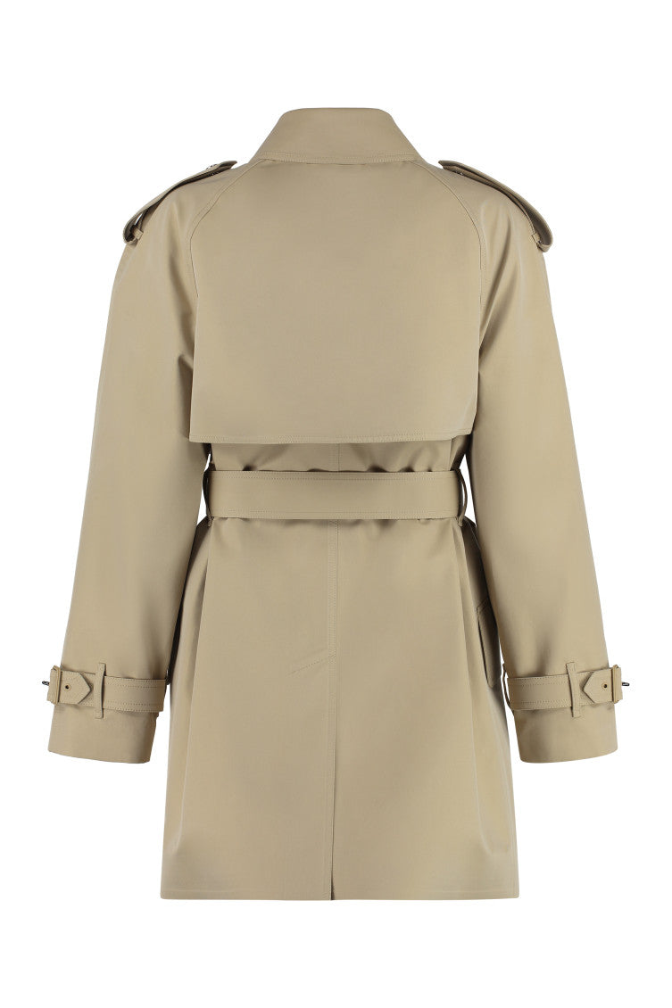 Beige Solid Shirt Collar Jacket 2
