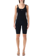 Black Logo Scoop Neck Jumpsuit 1