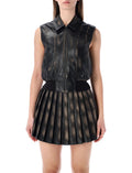 Black Solid Shirt Collar Jacket 1