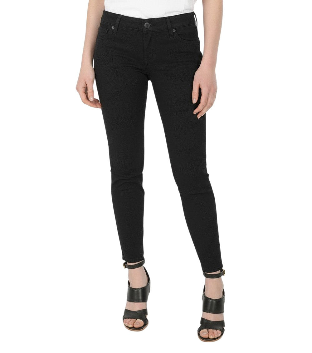 Black Skinny Mid Rise Jeans 1