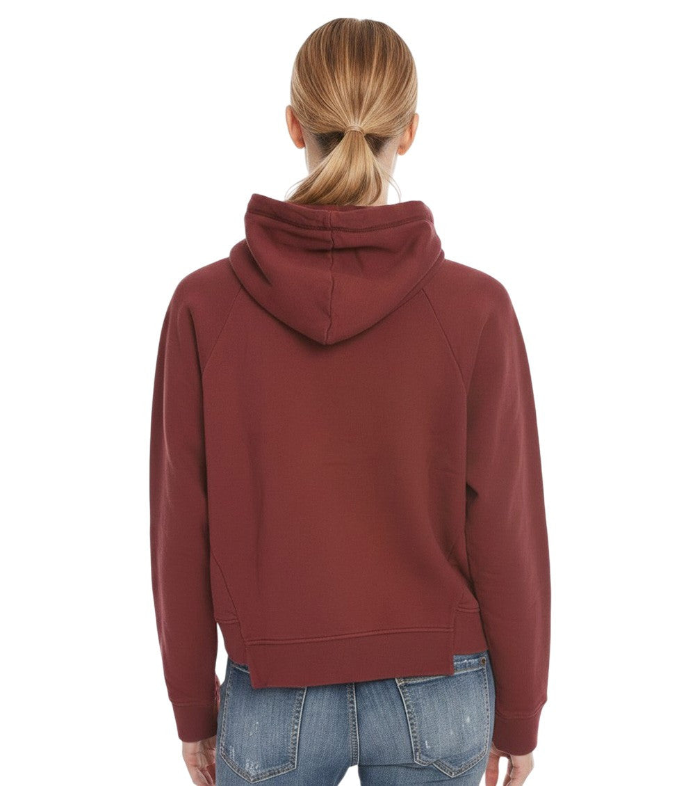 Maroon Graphic Hood Sweatshirt 2