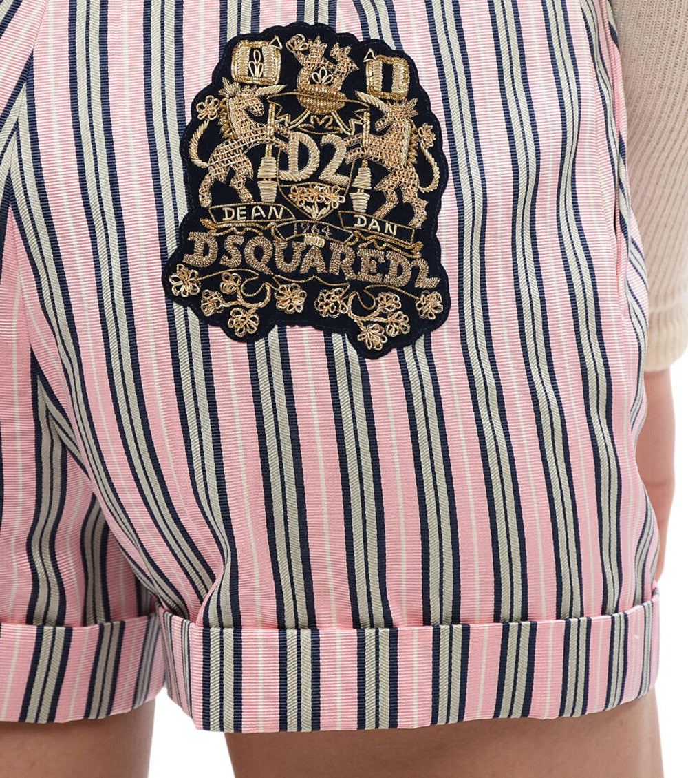 Pink Stripes Shorts 3