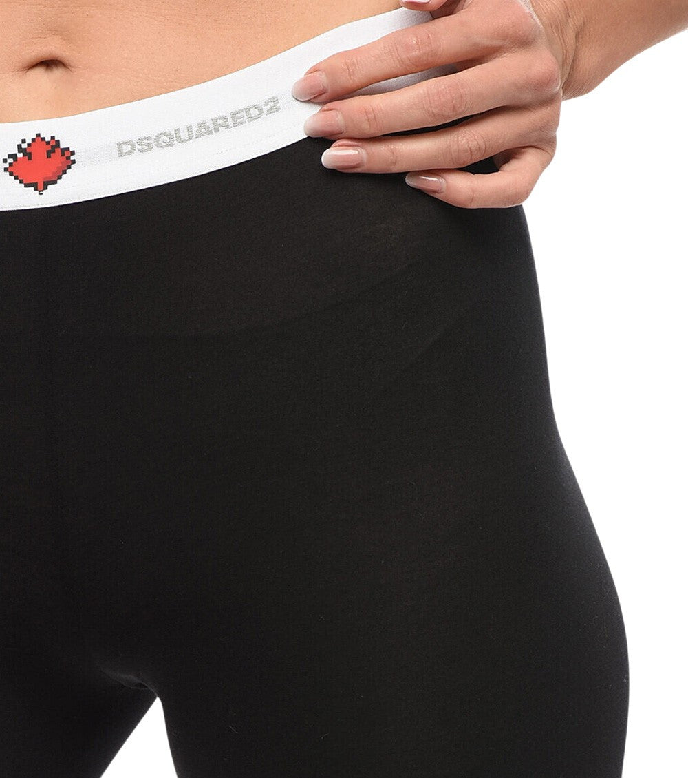 Black Cotton Logo Activewear 3