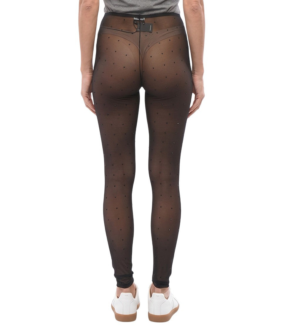 Black Nylon Embellished Activewear 2