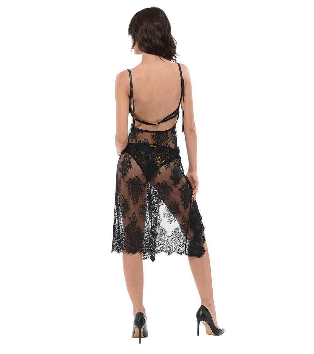 Black Lace V Neck Lounge & Sleepwear 2