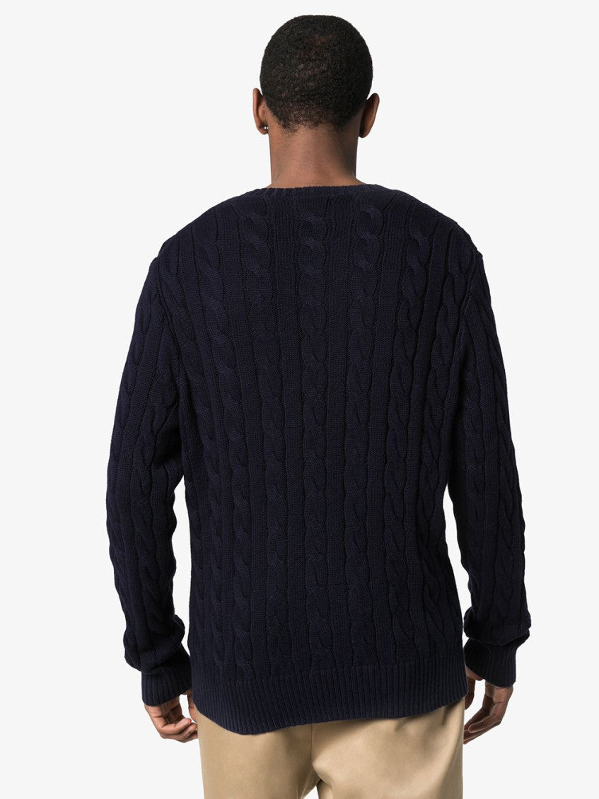 Navy Blue Sweater with logo 3