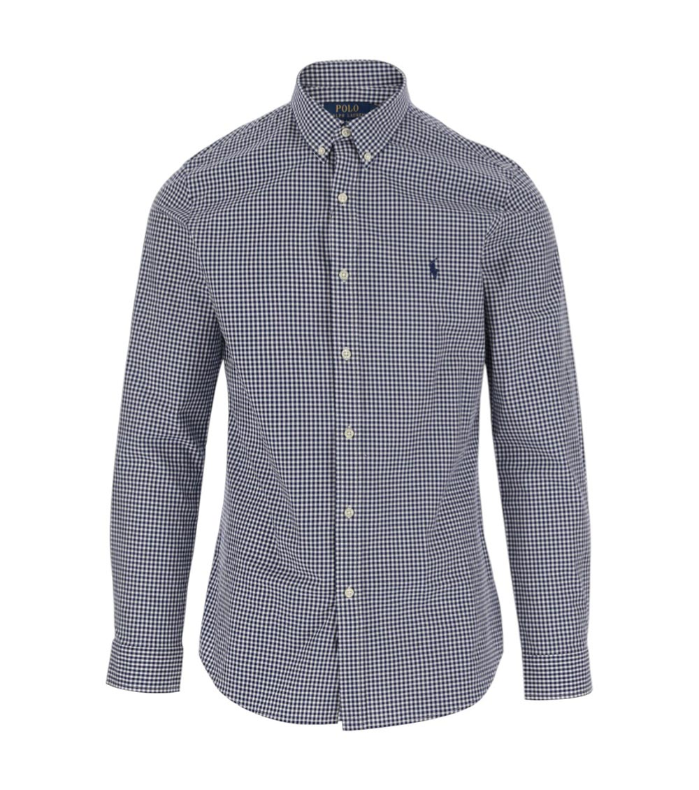 Royal Blue Embroidered Logo Shirt 1