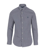 Royal Blue Embroidered Logo Shirt 1