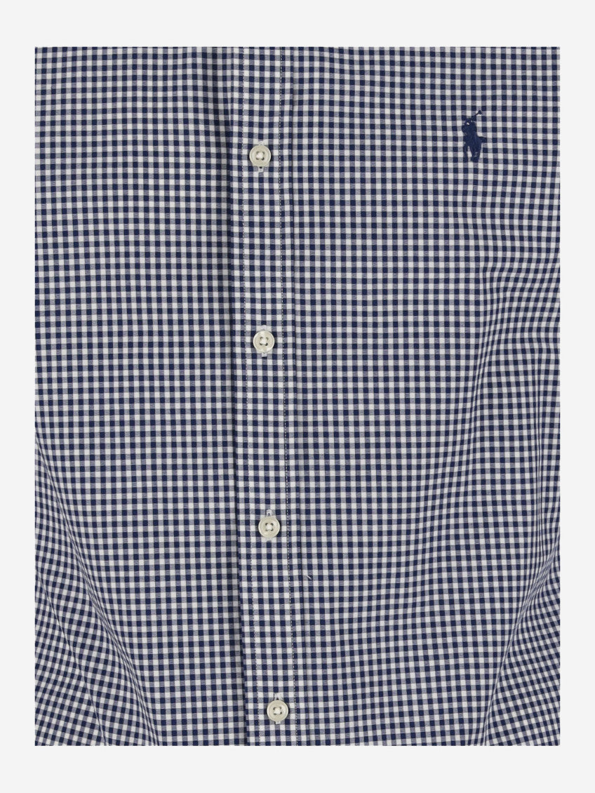 Royal Blue Embroidered Logo Shirt 3