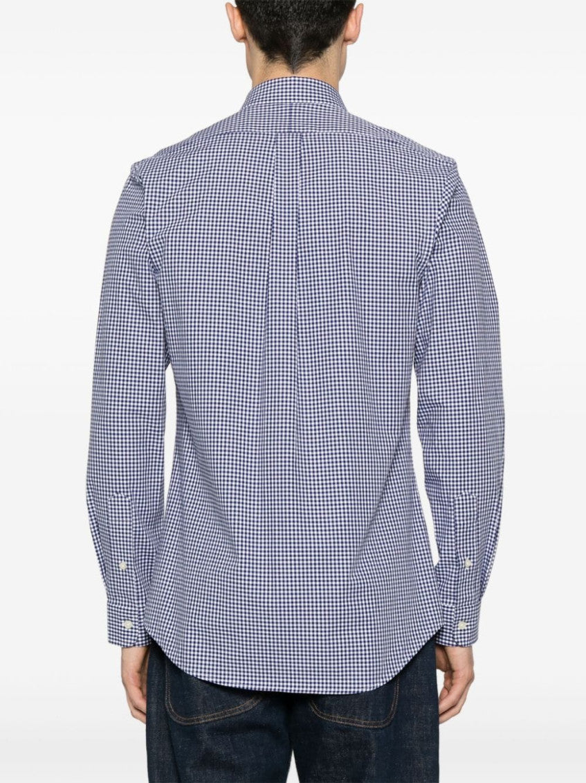 Royal Blue Embroidered Logo Shirt 4