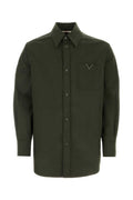 Olive Green Stretch Shirt 1