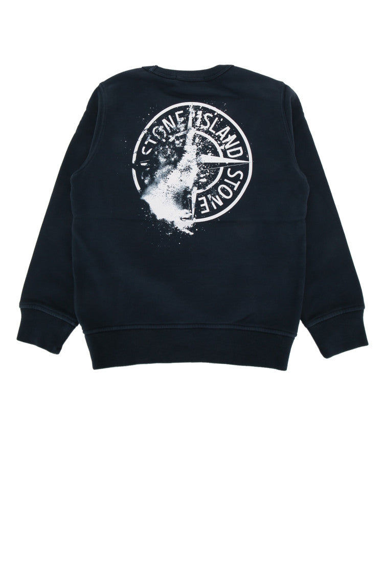 Kids Navy Blue Logo Sweatshirt 2