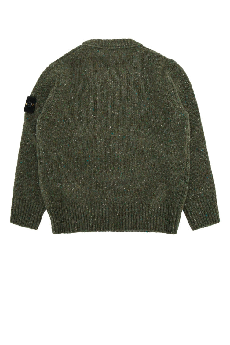 Kids Olive Knitted Sweatshirt 2
