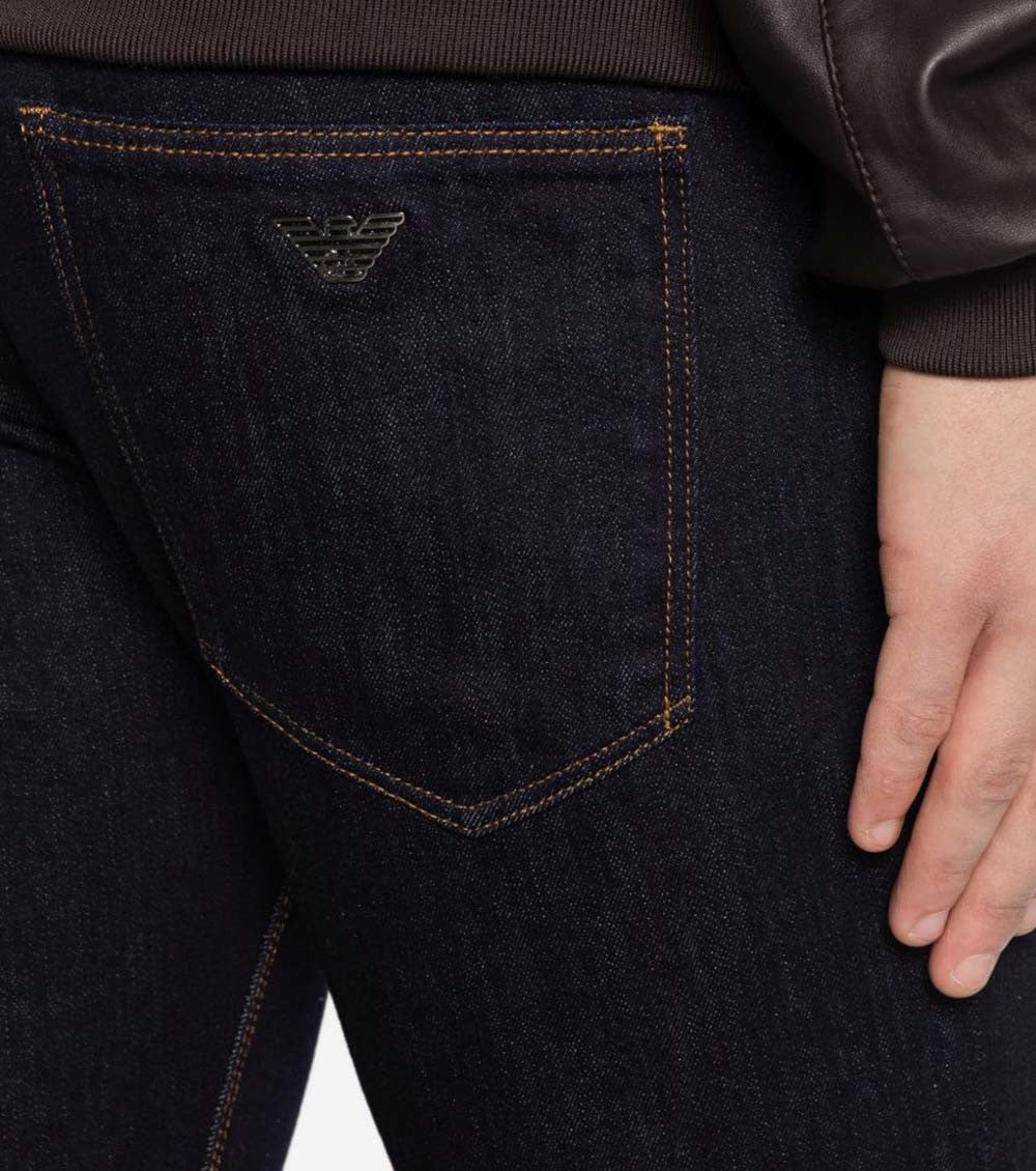 Blue Slim Mid Rise Jeans 5