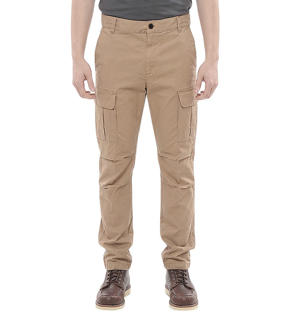 Beige Regular Cargo Pants 1