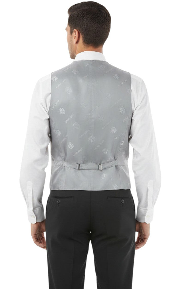Grey V Neck Waistcoat 2