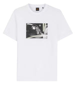 White Graphic Crew Neck T-Shirt 1