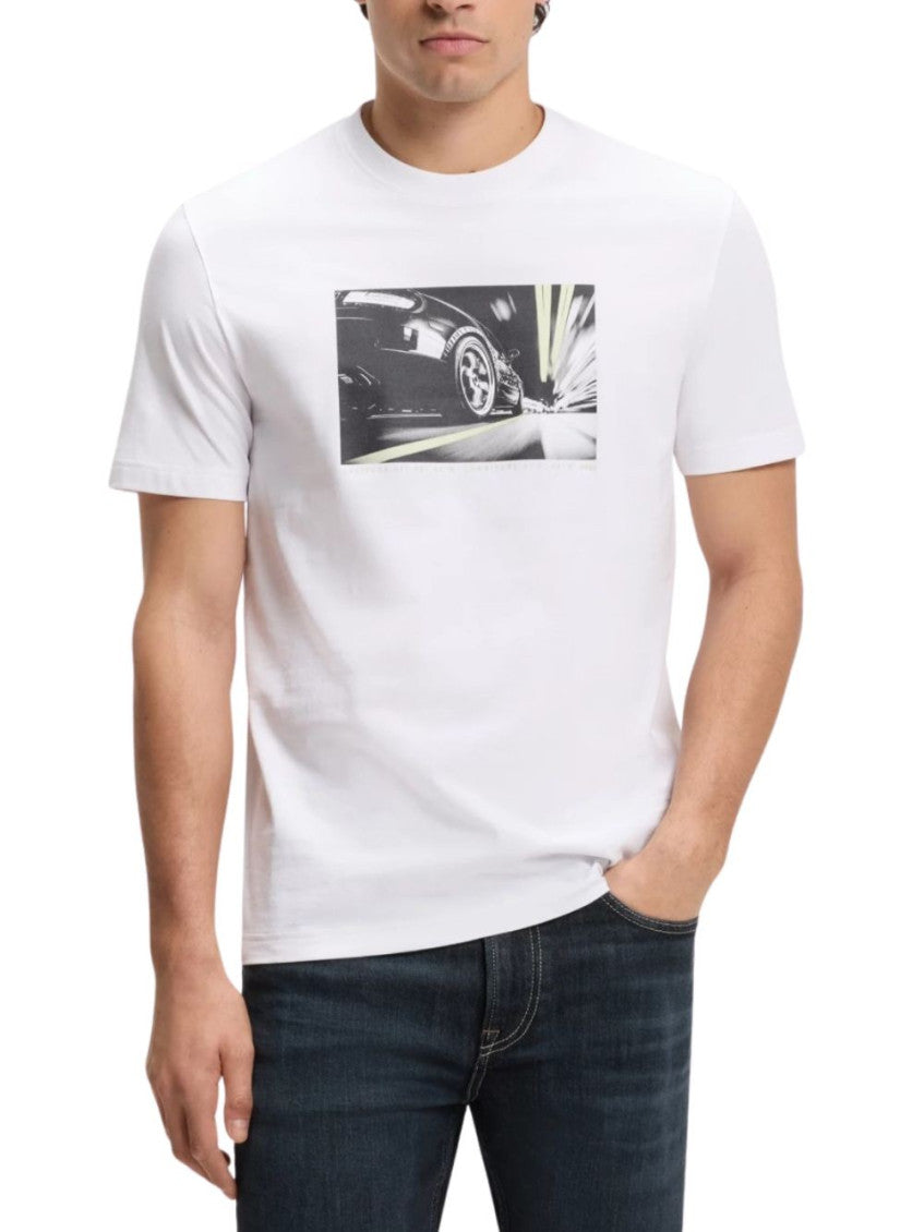 White Graphic Crew Neck T-Shirt 2