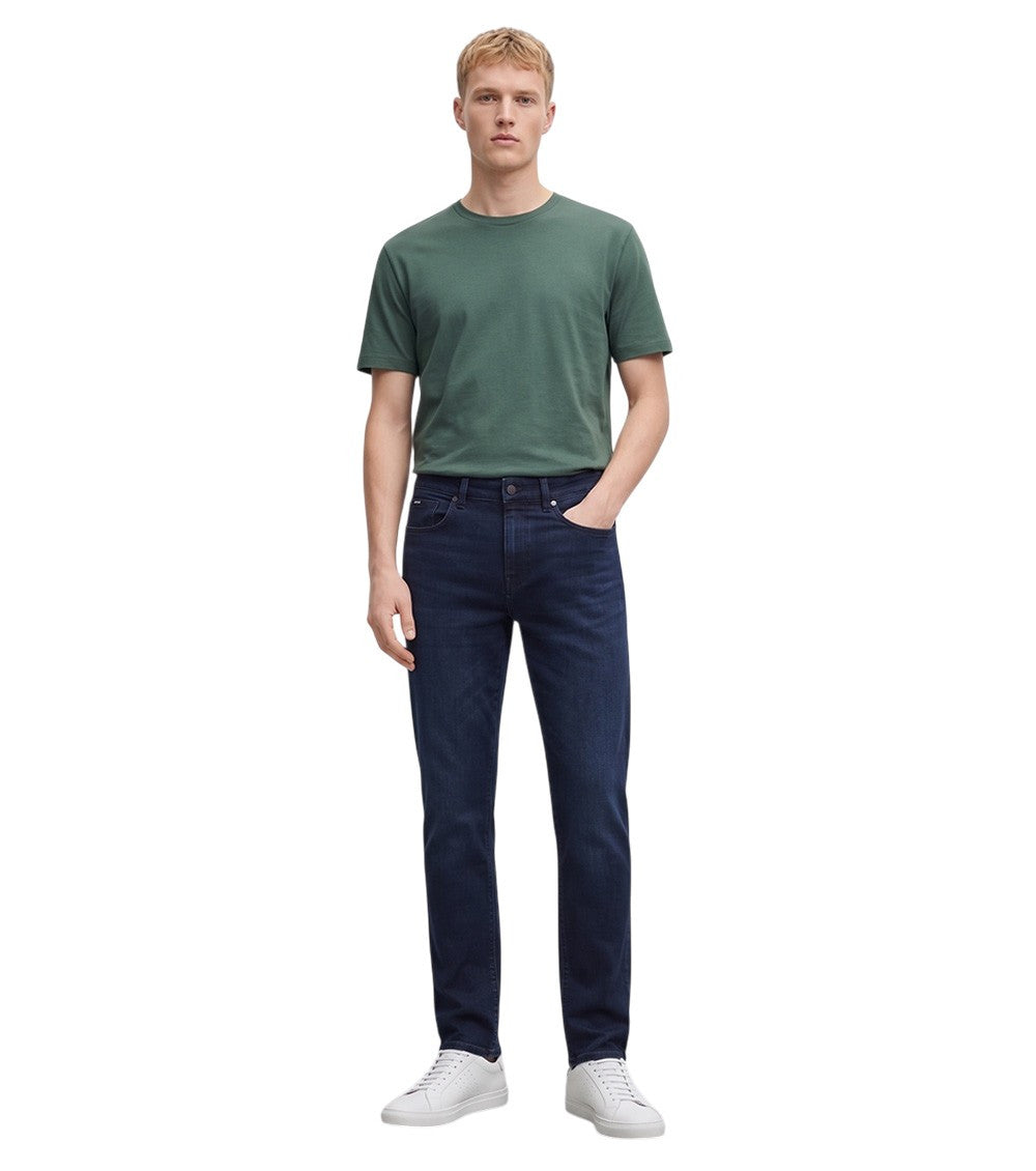 Blue Slim Mid Rise Jeans 2