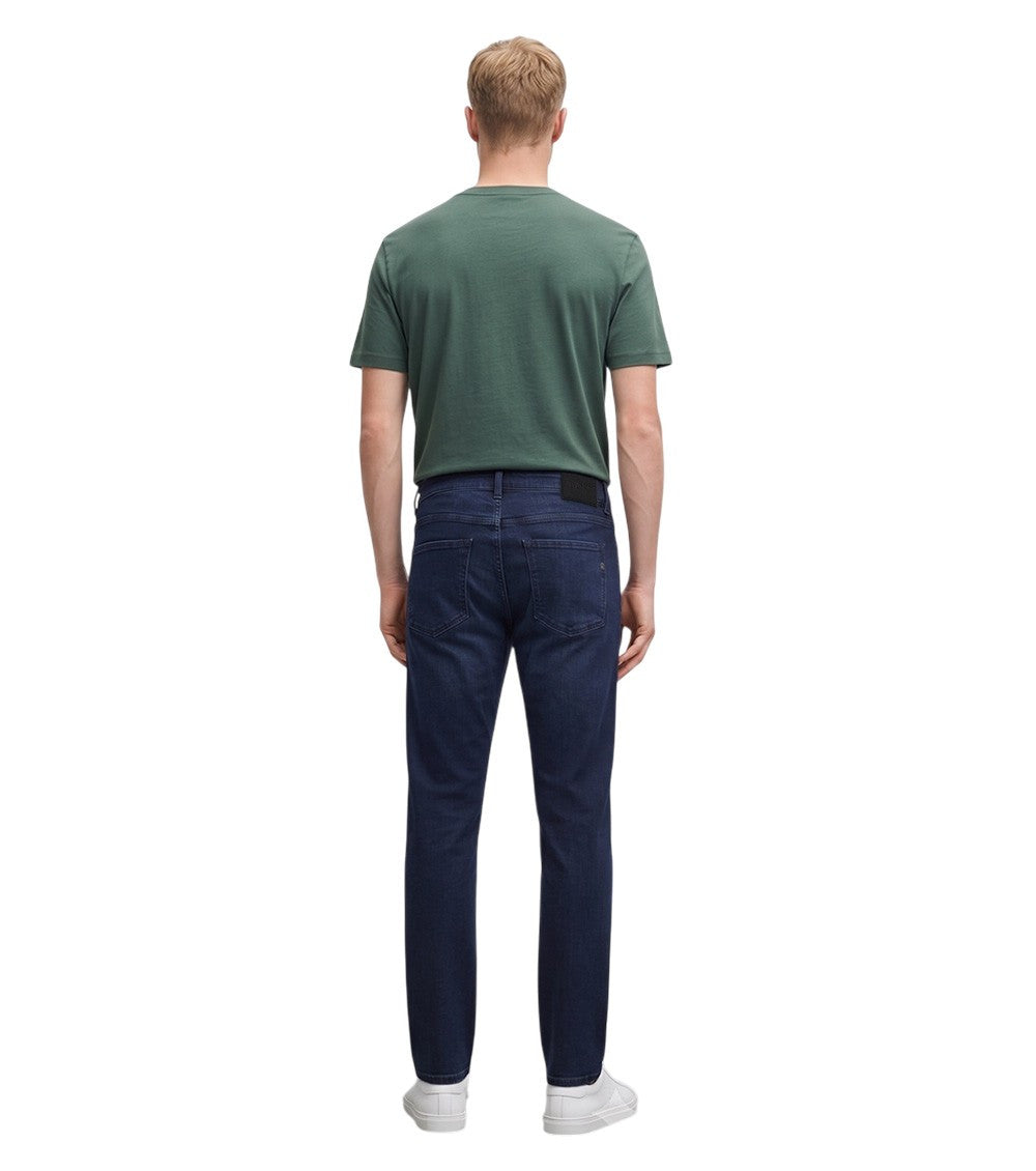 Blue Slim Mid Rise Jeans 3