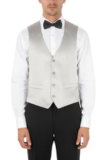 Grey V Neck Waistcoat 1