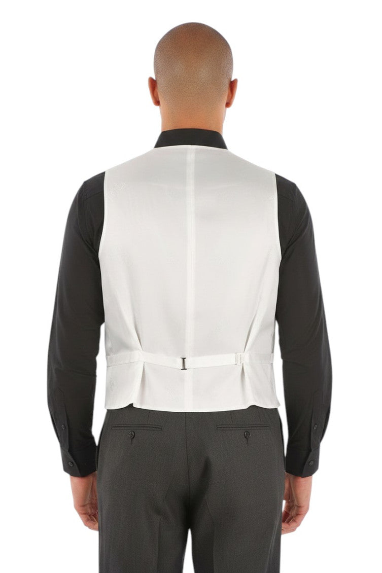 Light Beige Textured Waistcoat 2