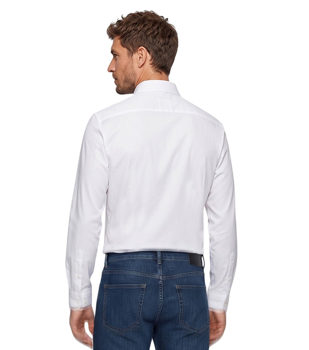 White Regular Solid Shirt 3