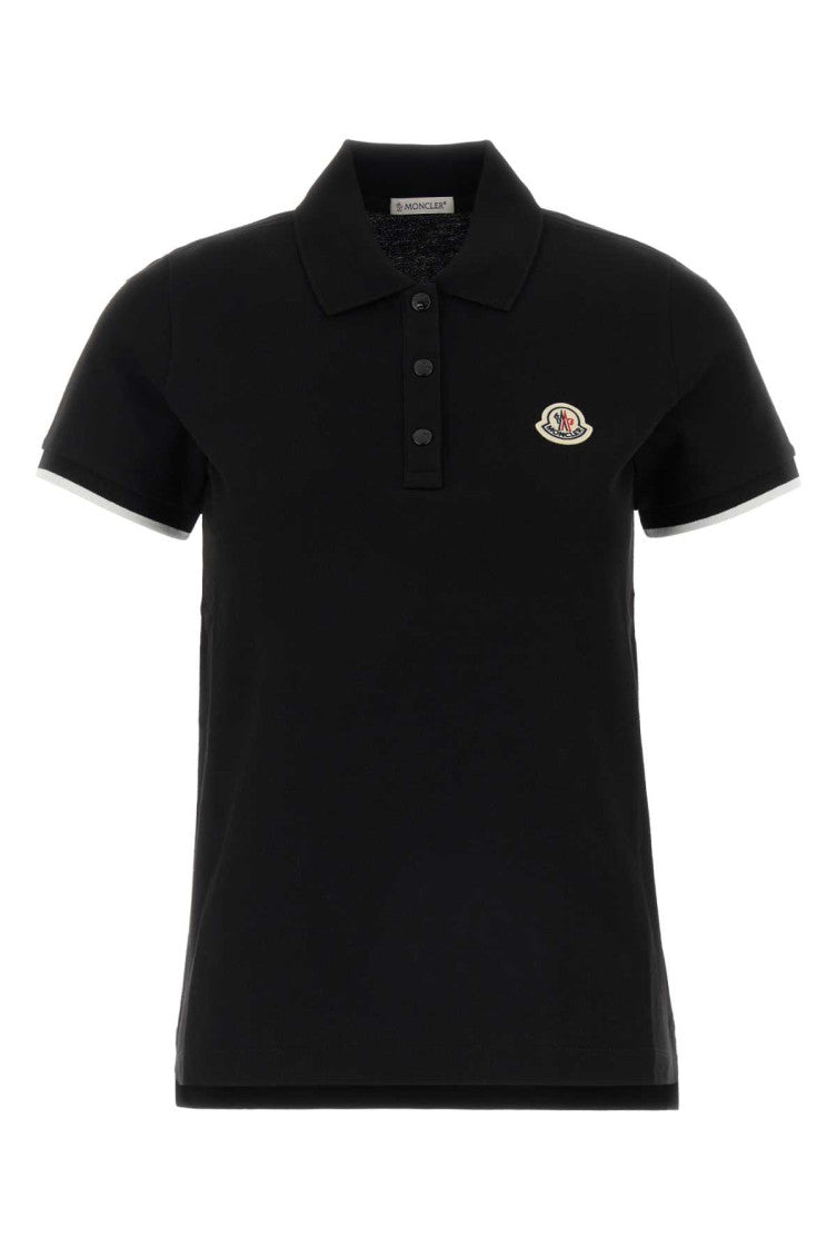 Black Logo Shirt Collar Polo 1