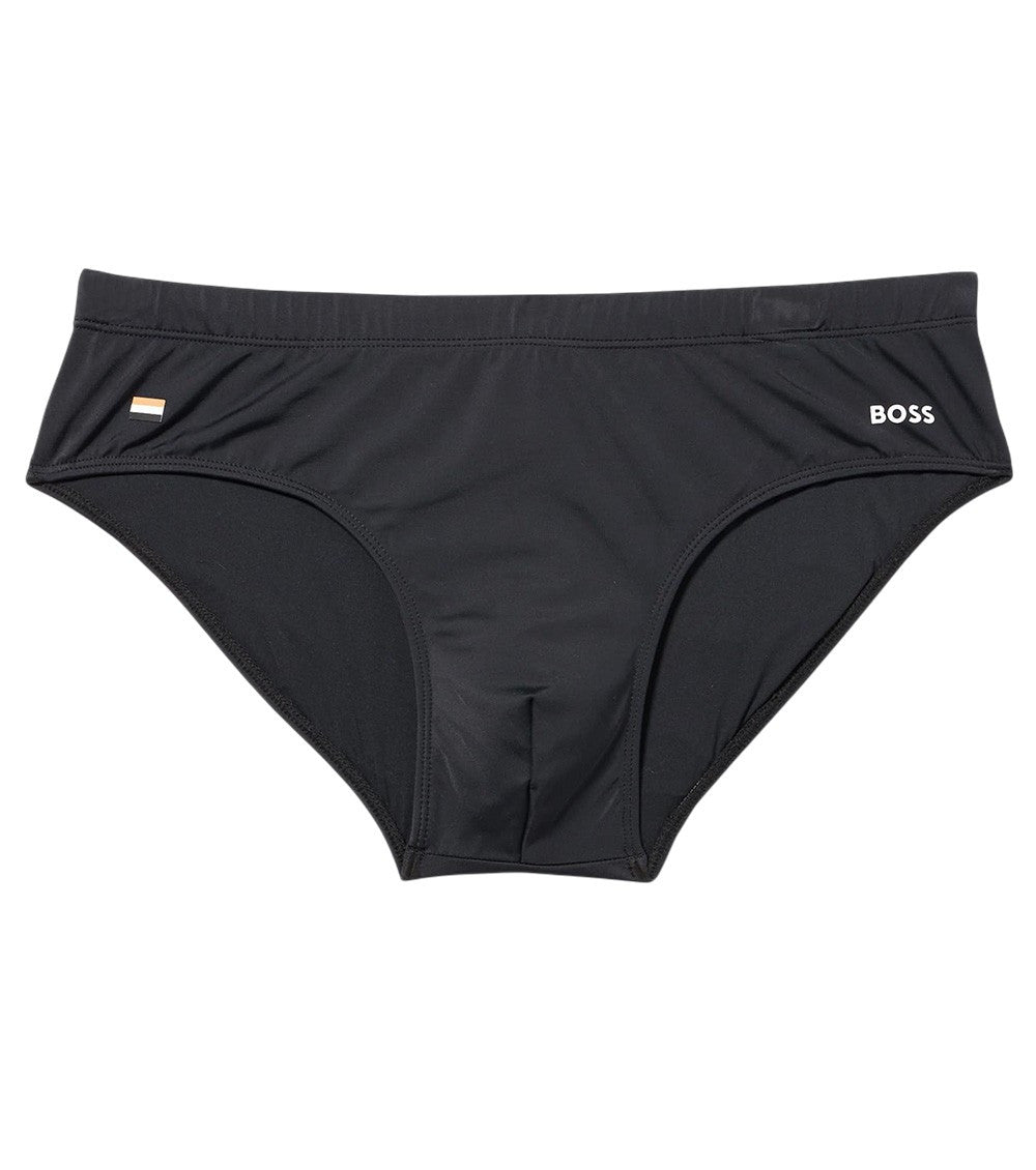 Black Logo Swim Brief 1