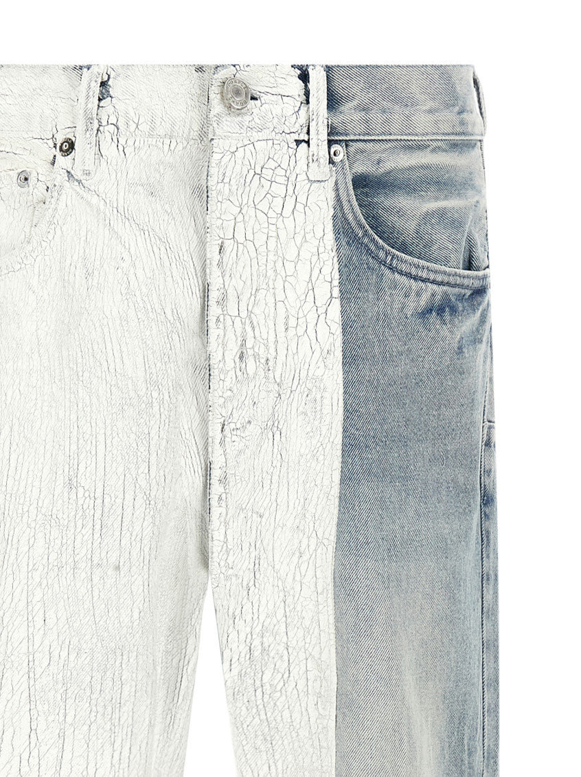 Light Blue 'Crackle Silver' jeans 3