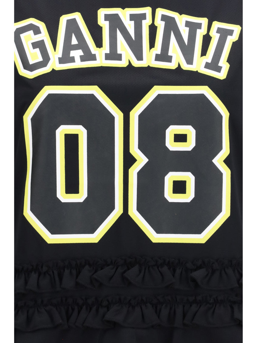 Black Graphic Crew Neck Top 3