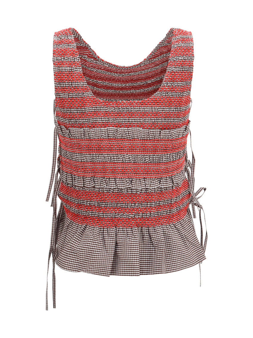 Multicolor Checks Round Neck Top 2