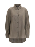 Grey Straight Solid Shirt 1