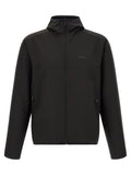 Black Logo Hood Jacket 1