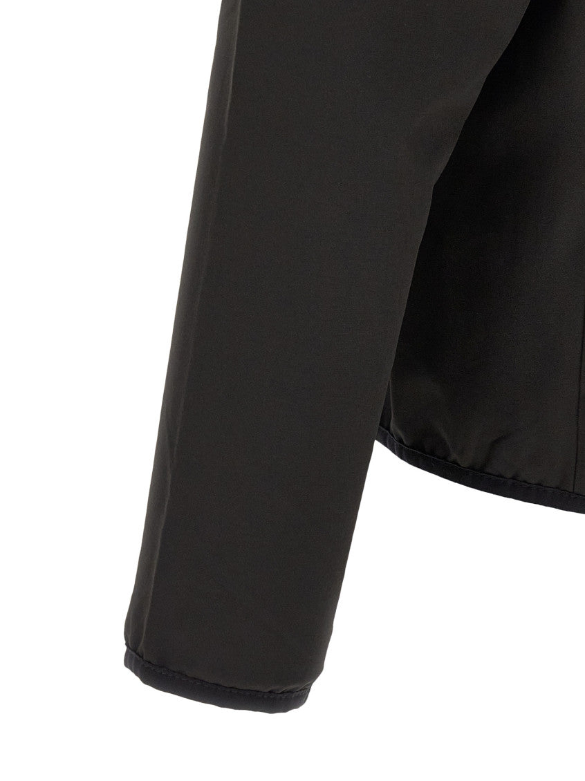 Black Logo Hood Jacket 4
