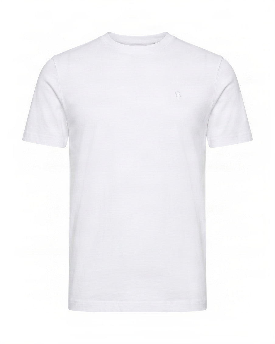 White Crew Neck T-Shirt 1
