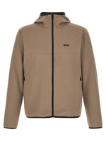 Beige Logo Hood Jacket 1