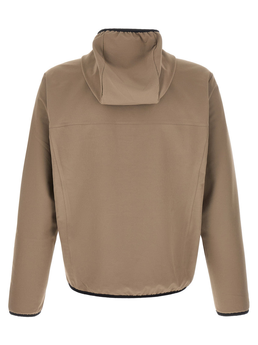 Beige Logo Hood Jacket 2