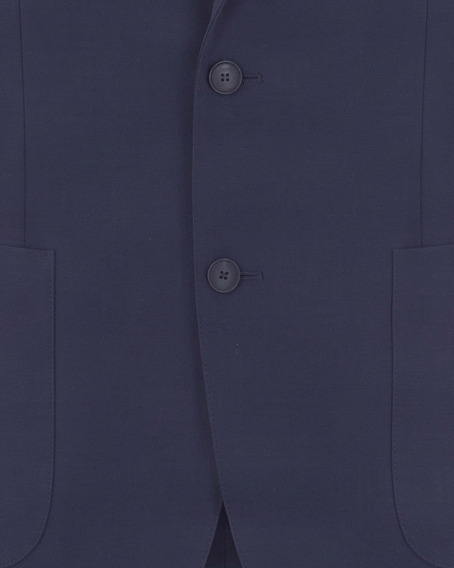 Blue Notched Lapel Blazer 3