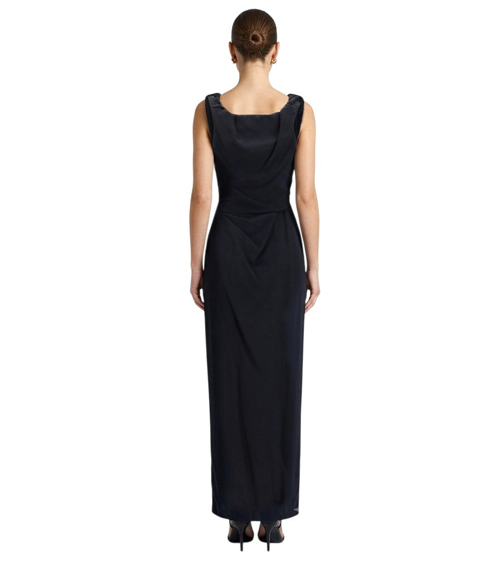 Black Scoop Neck Maxi Dress 2