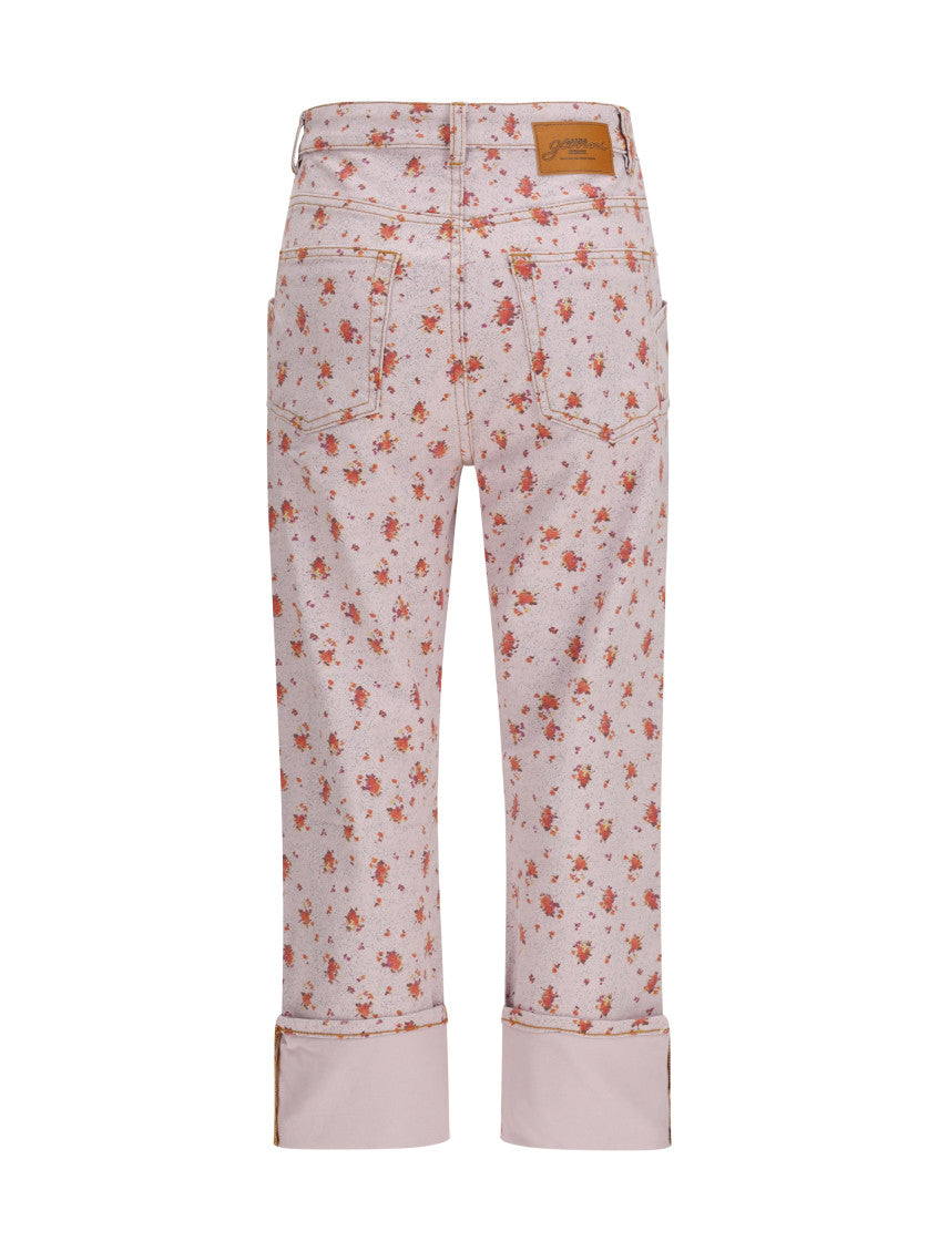 Pink Slim Capris Pants 2