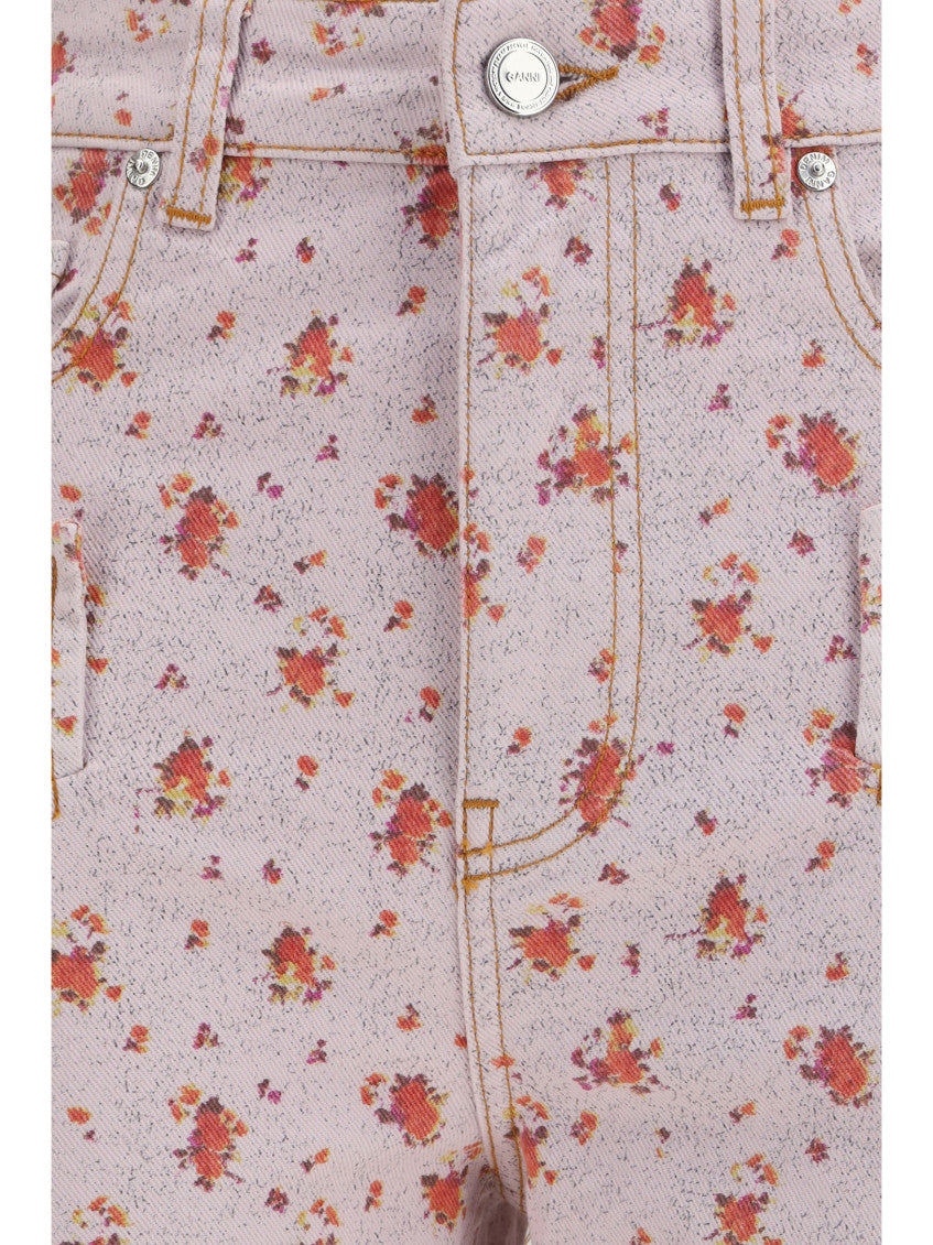 Pink Slim Capris Pants 3