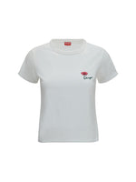 White Logo Crew Neck T-Shirt 1