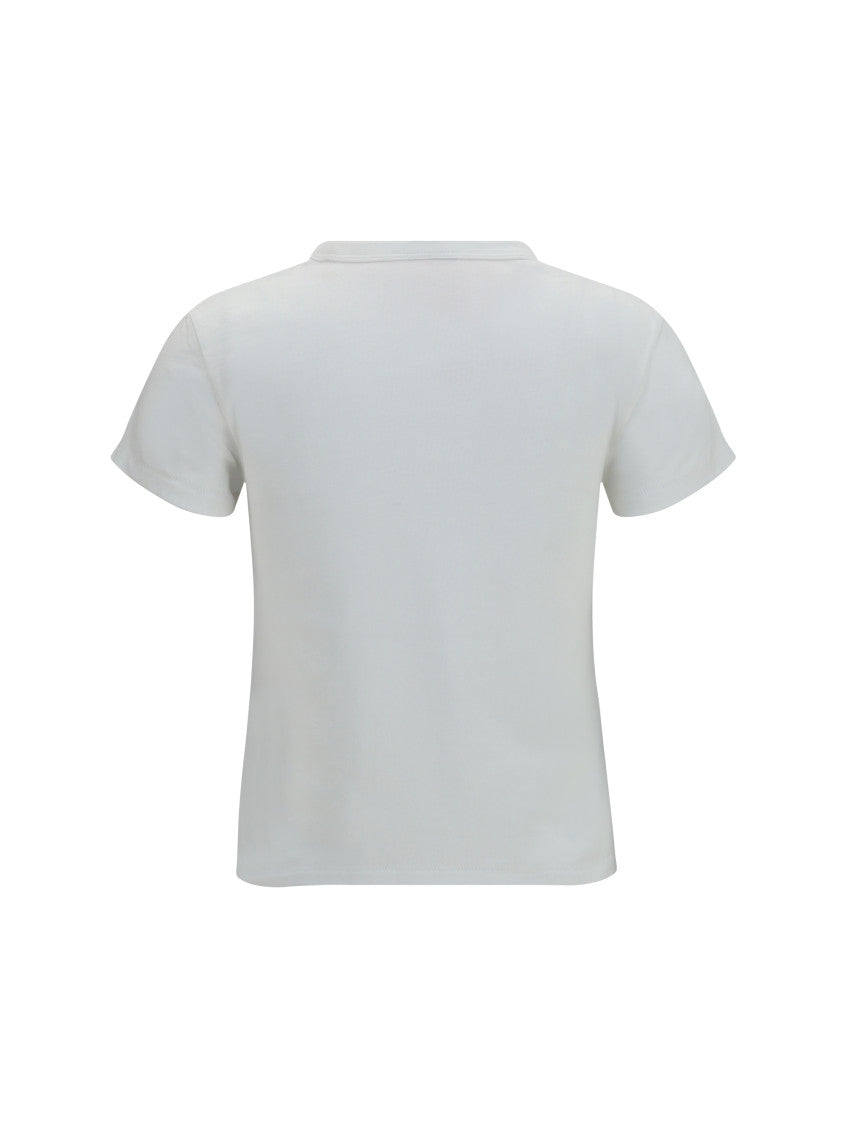 White Logo Crew Neck T-Shirt 2